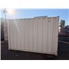 Image 3 : 10FT BEIGE OFFICE STORAGE SHIPPING CONTAINER WITH DUAL SWING REAR DOORS, CAMS, SIDE MAN DOOR &