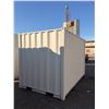 Image 4 : 10FT BEIGE OFFICE STORAGE SHIPPING CONTAINER WITH DUAL SWING REAR DOORS, CAMS, SIDE MAN DOOR &