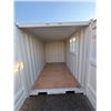 Image 6 : 10FT BEIGE OFFICE STORAGE SHIPPING CONTAINER WITH DUAL SWING REAR DOORS, CAMS, SIDE MAN DOOR &