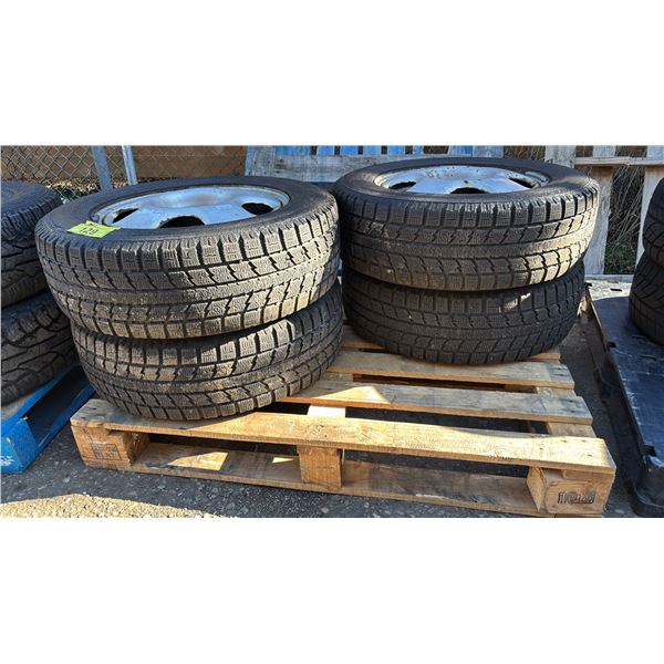(4) TOYO OBSERVE GS 225/65R17 102S TUBELESS STEEL BELTED RADIAL TIRES ON 5-SPOKE STEEL RIMS