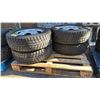 Image 1 : (4) TOYO OBSERVE GS 225/65R17 102S TUBELESS STEEL BELTED RADIAL TIRES ON 5-SPOKE STEEL RIMS