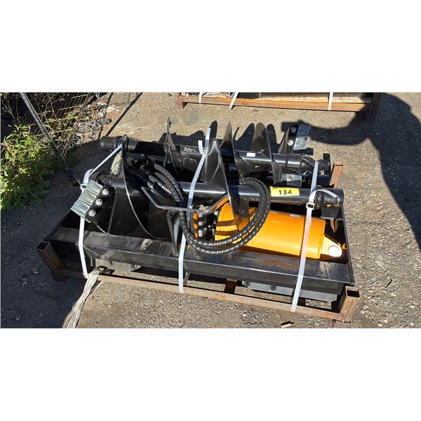 *NEW* GIYI MINI SKID STEER AUGER ATTACHMENT WITH FRAME