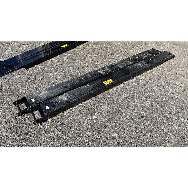 PAIR OF 6' FORKLIFT FORK EXTENSIONS