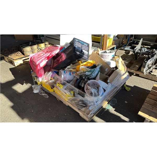 PALLET OF ASSTD. WRENCHES, SOCKETS, LED PROJECTOR HEADLAMP ASSEMBLY  & MORE *MUST TAKE ALL*