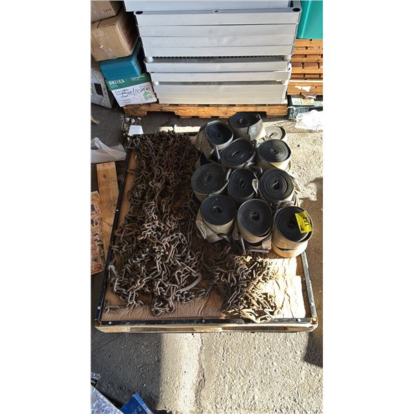 PALLET OF HEAVY-DUTY CARGO TIE-DOWN EQUIPMENT *MUST TAKE ALL*