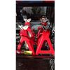 Image 1 : 2 PAIRS OF HEAVY DUTY 6-TON CAR JACK STANDS