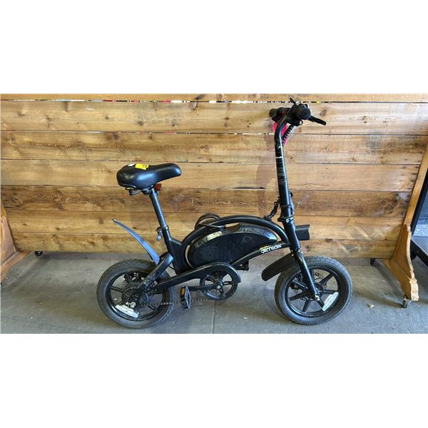 JETSON BLACK E-BIKE *NO CHARGER/UNKNOWN WORKING CONDITION*