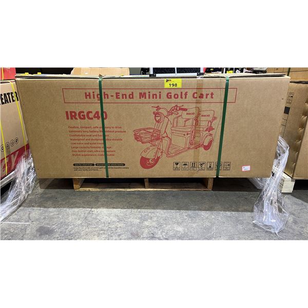*NEW IN BOX/READY TO ASSEMBLE* IRGC40 HIGH-END MINI GOLF CART