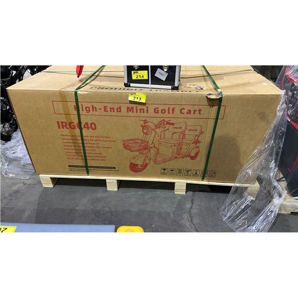 *NEW IN BOX/READY TO ASSEMBLE* IRGC40 HIGH-END MINI GOLF CART