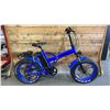 Image 1 : ZOOMBICYCLES BLUE ELECTRIC BIKE WITH CHARGER  *UNKNOWN WORKING CONDITION*