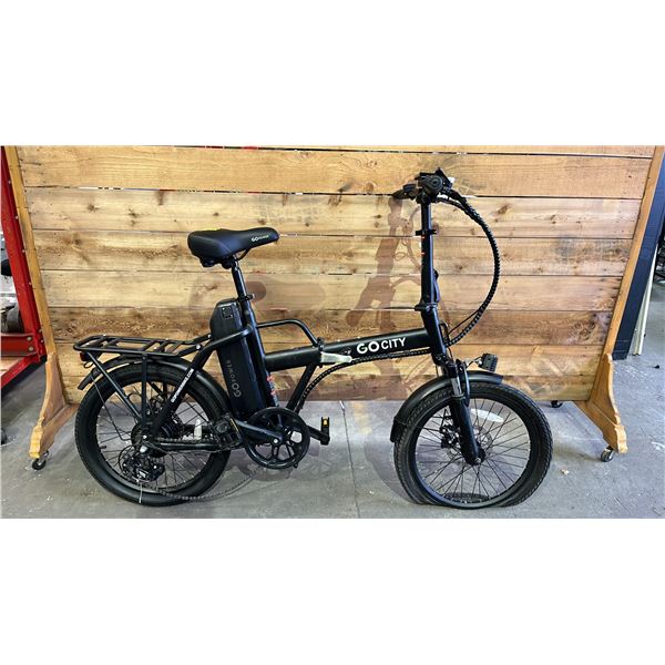 GO CITY ELECTRIC BIKE *NO CHARGER/UNKNOWN WORKING CONDITION/MAY BE MISSING PARTS & OR PIECES*