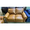 Image 2 : LEATHER UPHOLSTERED LOVE SEAT & SOFA