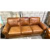 Image 4 : LEATHER UPHOLSTERED LOVE SEAT & SOFA