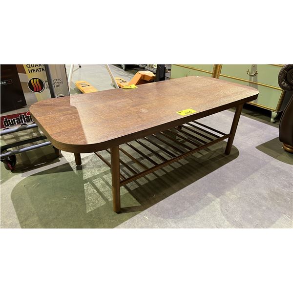 VINTAGE MCM WOOD COFFEE TABLE