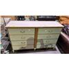 Image 2 : VINTAGE 8-DRAWER PAINTED WOOD DRESSER *MOST OF THE DRAWERS ARE STUCK*