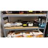 Image 1 : SHELF OF ASSORTED ITEMS INCL. TOOL BOX, 'SWEET HOME' WALL DECOR AND MORE