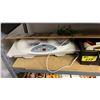 Image 2 : SHELF OF ASSORTED ITEMS INCL. TOOL BOX, 'SWEET HOME' WALL DECOR AND MORE