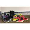 Image 1 : 2 PAIR OF ASSORTED VINTAGE DC SHOES HIGH-TOP SNEAKERS AND BLACK CHELSEA BOOTS