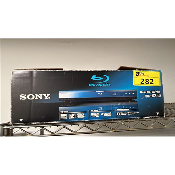 SONY BLU-RAY DISC/ DVD PLAYER BDP-S350