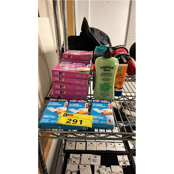 ASSORTED ITEMS INCLUDING MR.CLEAN MAGIC ERASER SHOWER & TUB, DOWNY UNSTOPPABLES, SUNSCREEN AND MORE