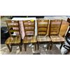 Image 2 : (4) WOOD DINING CHAIRS