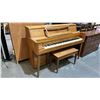 Image 3 : VINTAGE CIRCA 1960S HEINTZMAN VERTICAL GRAND PIANO WITH BENCH