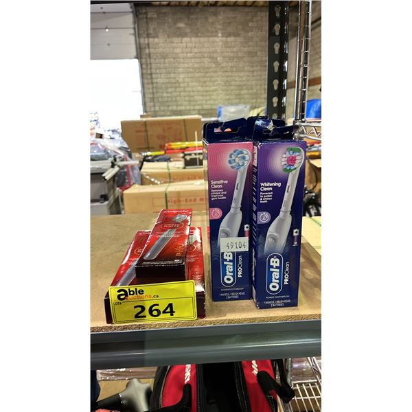 (3) COLGATE OPTIC WHITE ELECTRIC TOOTHBRUSHES & (5) ORAL-B PRO CLEAN ELECTRIC TOOTHBRUSHES *SEALED