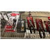 Image 2 : SHELF OF ASSORTED ITEMS INCL. HUSKY PLIERS, STANLEY WIRE STRIPPERS AND WELLER SOLDERING IRON KIT