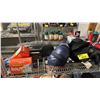 Image 2 : SHELF OF ASSORTED ITEMS INCLUDING HOCKEY GEARS, RADIO AND MORE