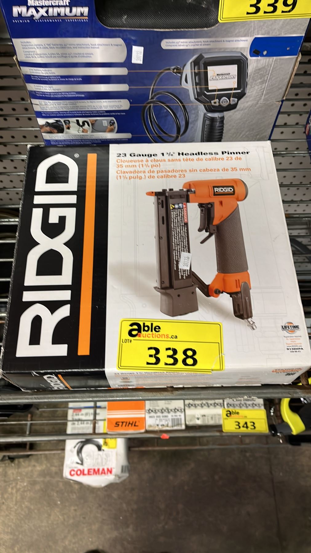 RIGID 23-GAUGE 1-3/8 IN. HEADLESS PINNER - Able Auctions