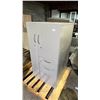 Image 1 : METAL UPRIGHT 2-DOOR/3-DRAWER STORAGE CABINET WITH KEYS