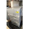 Image 2 : METAL UPRIGHT 2-DOOR/3-DRAWER STORAGE CABINET *NO KEYS*