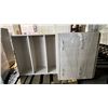 Image 2 : WOOD 2-DRAWER LATERAL FILING CABINET WITH HUTCH *DAMAGE TO BOTTOM LEFT*