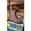 Image 2 : *NEW IN BOX* DAFFO MODE INDUSTRIALS DW-908 DARK BROWN STEEL TOE BOOTS: MEN'S SIZE 11W