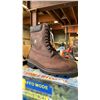 Image 2 : *NEW IN BOX* DAFFO MODE INDUSTRIALS DW-908 DARK BROWN STEEL TOE BOOTS: MEN'S SIZE 11W