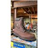 Image 2 : *NEW IN BOX* DAFFO MODE INDUSTRIALS DW-908 DARK BROWN STEEL TOE BOOTS: MEN'S SIZE 11W