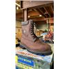 Image 2 : *NEW IN BOX* DAFFO MODE INDUSTRIALS DW-908 DARK BROWN STEEL TOE BOOTS: MEN'S SIZE 12W