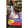 Image 1 : *NEW IN BOX* DISNEY HONG KONG WINNIE-THE-POOH WHITE HIGH TOP SNEAKERS: SIZE 39