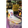 Image 2 : *NEW IN BOX* DISNEY HONG KONG WINNIE-THE-POOH WHITE HIGH TOP SNEAKERS: SIZE 36