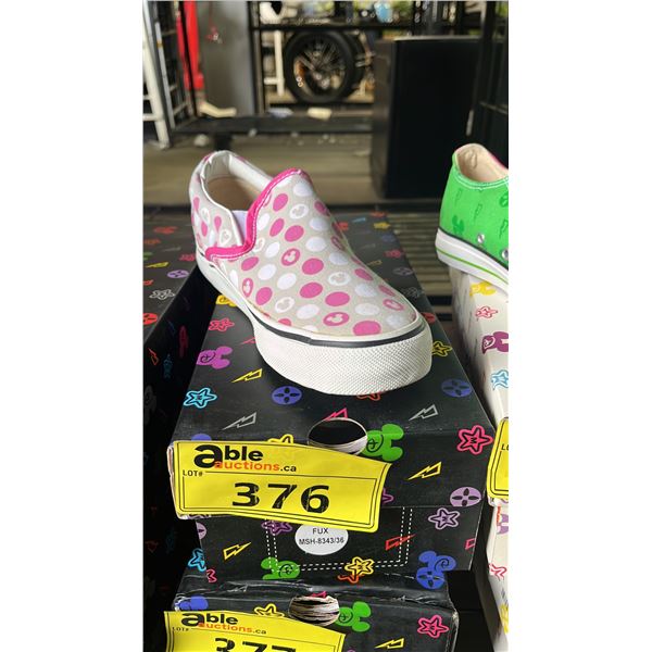 *NEW IN BOX* DISNEY "IT'S MICKEY" PINK & WHITE POLKA DOT RUNNING SHOES: SIZE 36