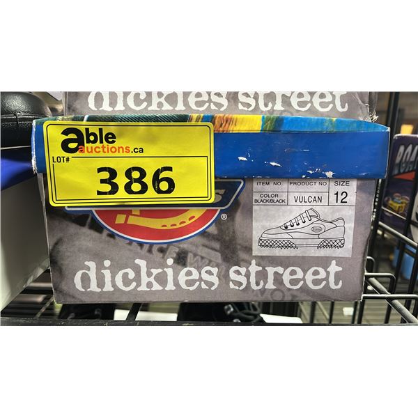 *NEW IN BOX* DICKIES STREET VULCAN BLACK RUNNING SHOES: MEN'S SIZE 12