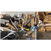 Image 1 : METAL WIRE BIN OF ASSTD. BLACKOUT CURTAIN RODS, DEWALT WET/DRY VAC & MORE *UNKNOWN WORKING CONDTION/
