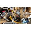 Image 2 : METAL WIRE BIN OF ASSTD. BLACKOUT CURTAIN RODS, DEWALT WET/DRY VAC & MORE *UNKNOWN WORKING CONDTION/