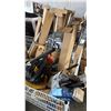 Image 3 : METAL WIRE BIN OF ASSTD. BLACKOUT CURTAIN RODS, DEWALT WET/DRY VAC & MORE *UNKNOWN WORKING CONDTION/