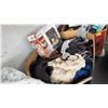 Image 1 : PALLET OF ASSORTED THROW BLANKETS, CLOTHING & A PHILIPS LATTEGO COFFEE MAKER *UNKNOWN WORKING