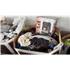 Image 2 : PALLET OF ASSORTED THROW BLANKETS, CLOTHING & A PHILIPS LATTEGO COFFEE MAKER *UNKNOWN WORKING