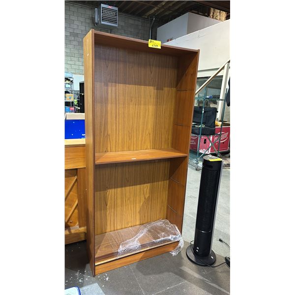 WOOD 6-TIER STORAGE SHELF: APPROX. 75"T X 35"W X 11.5" D