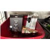 Image 2 : BIN OF ASSORTED ITEMS INCLUDING TYPE-S DASH CAM, GOOGLE NEST HUB MAX, SKULLCANDY EARBUDS AND MORE