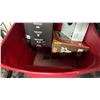 Image 3 : BIN OF ASSORTED ITEMS INCLUDING TYPE-S DASH CAM, GOOGLE NEST HUB MAX, SKULLCANDY EARBUDS AND MORE