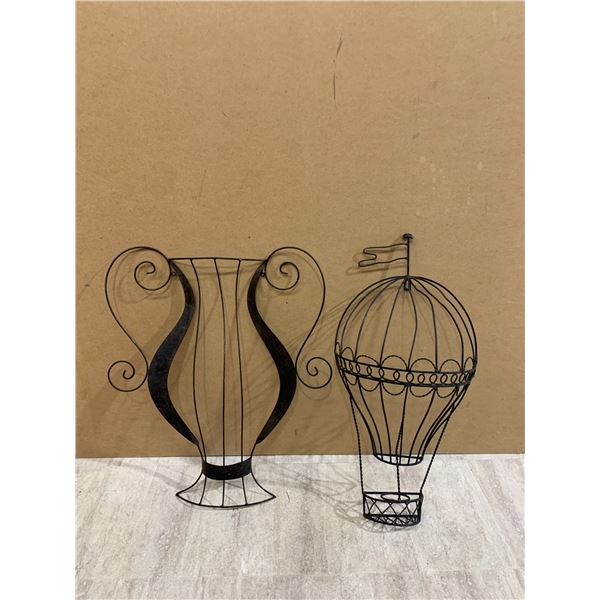 Lot Of 2 Decorative Metal Wall Pieces